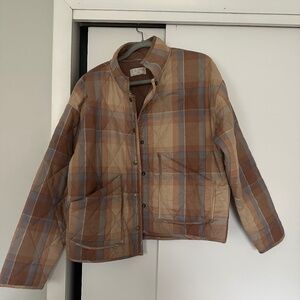 Quilted plaid jacket